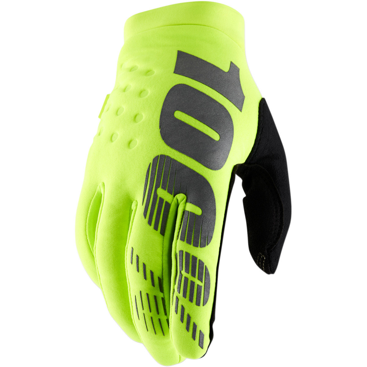 100% brisker gloves neon yellow von 100percent