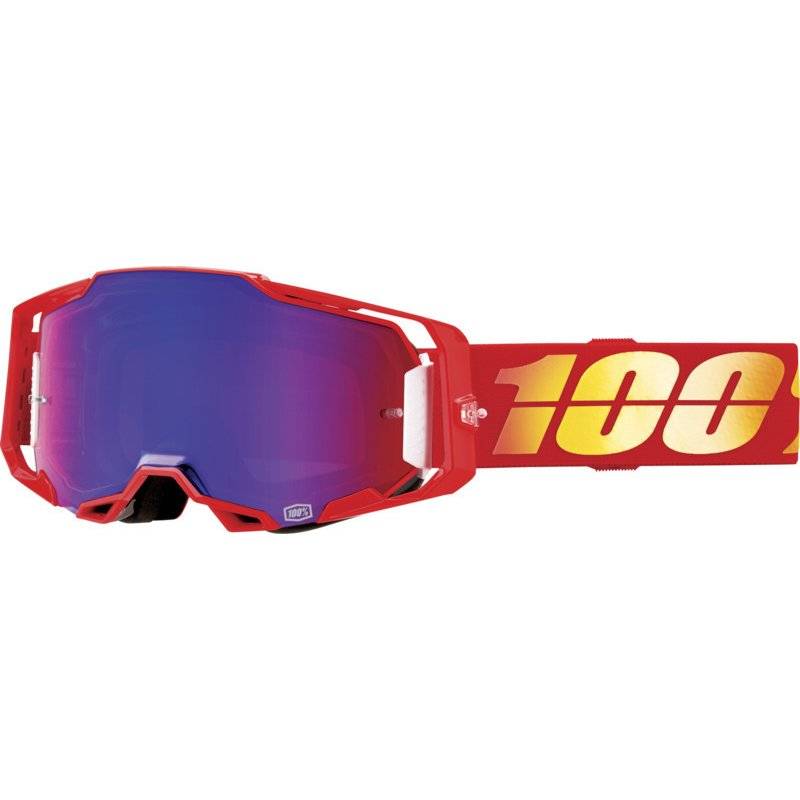 100percent Armega Brille Nuketown - verspiegelt rot/blau Glas von 100percent