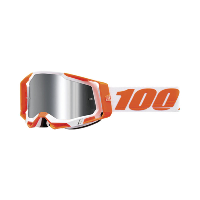 Racecraft 2 Goggle Orange - Mirror Silver von 100percent