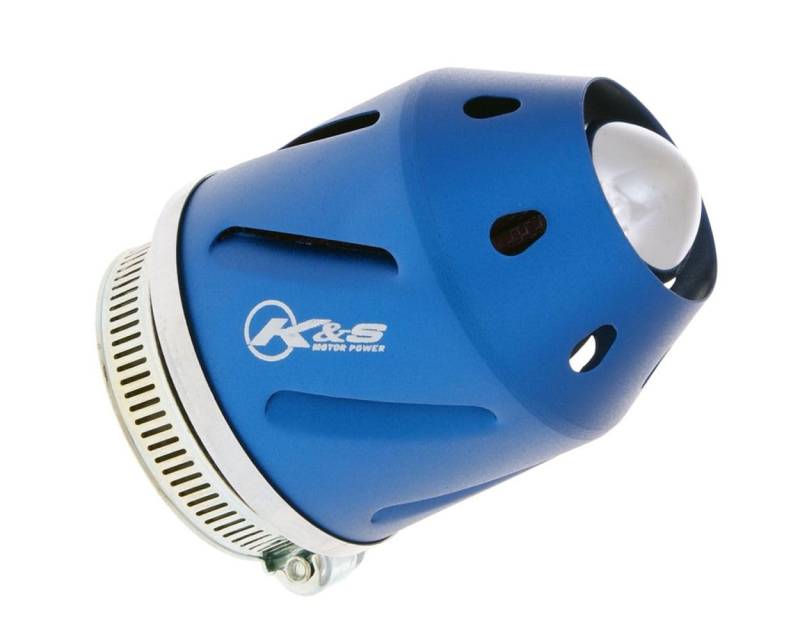 101 OCTANE Luftfilter Grenade blau gerade 35/48mm Anschluss von 101 OCTANE