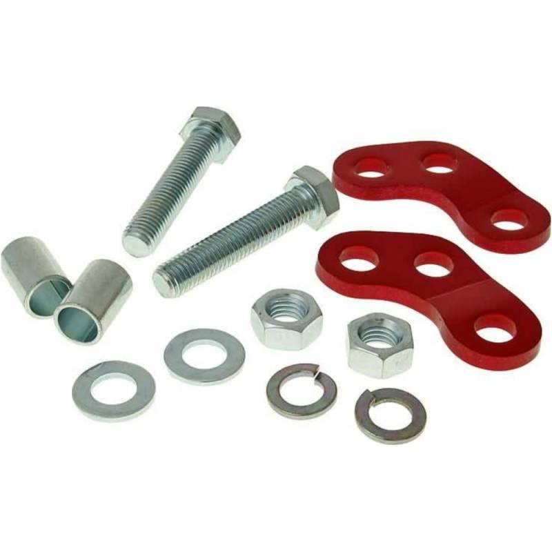 101 octane 28340 federbein stoßdämpfer adapter höherlegung / tieferlegung rot für derbi senda (00-), aprilia rx, sx, gilera rcr, smt von 101 Octane