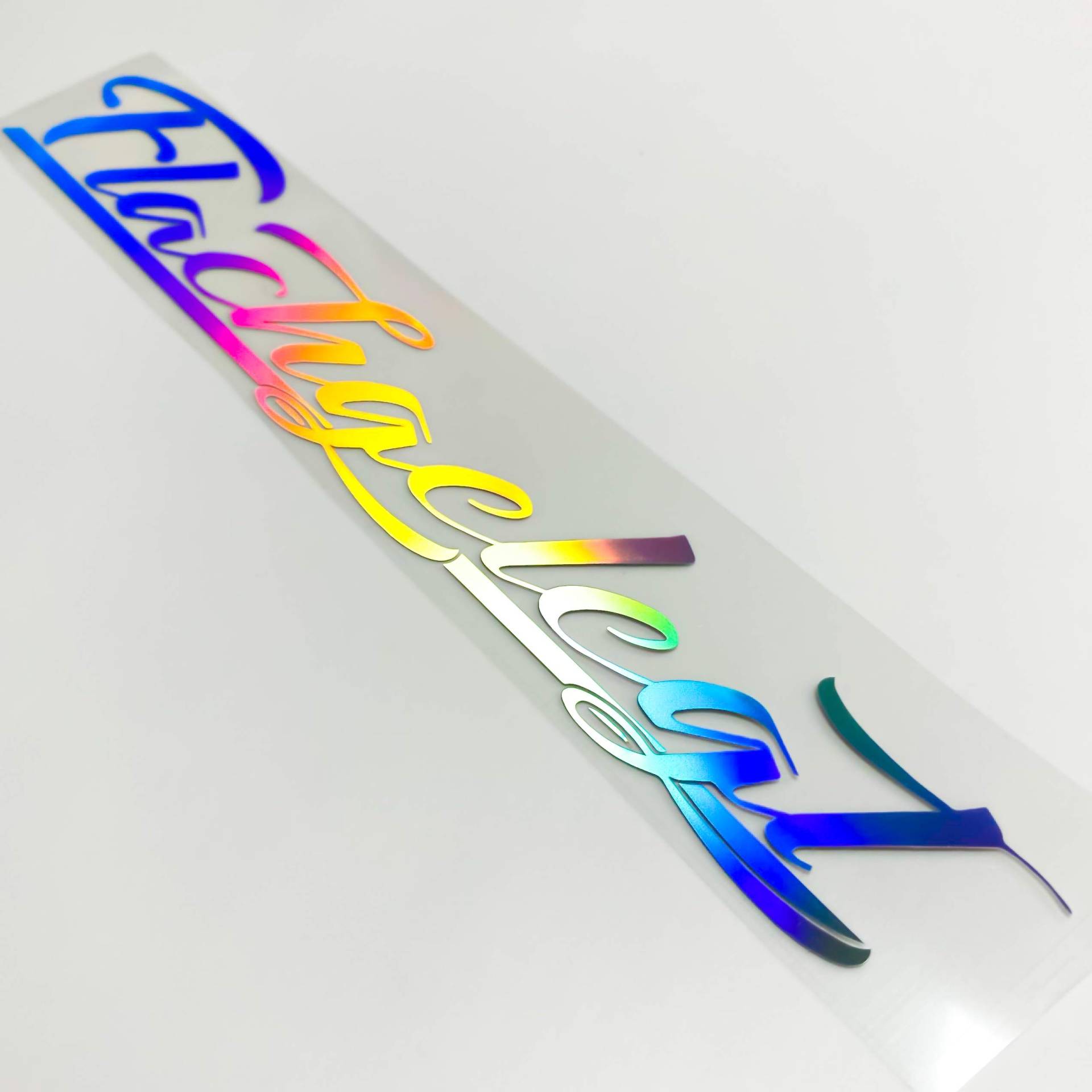 1A Style Sticker Flachgelegt Aufkleber Oilslick Autoaufkleber Frontscheibenaufkleber Heckscheibensticker Hologramm Tuningaufkleber Regenbogenfarben von 1A Style Sticker