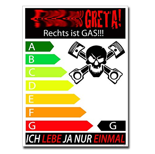 1A Style Sticker Greta Aufkleber - Fridays for Tuning Aufkleber Autoaufkleber Tuningsticker Dirty Diesel von 1A Style Sticker