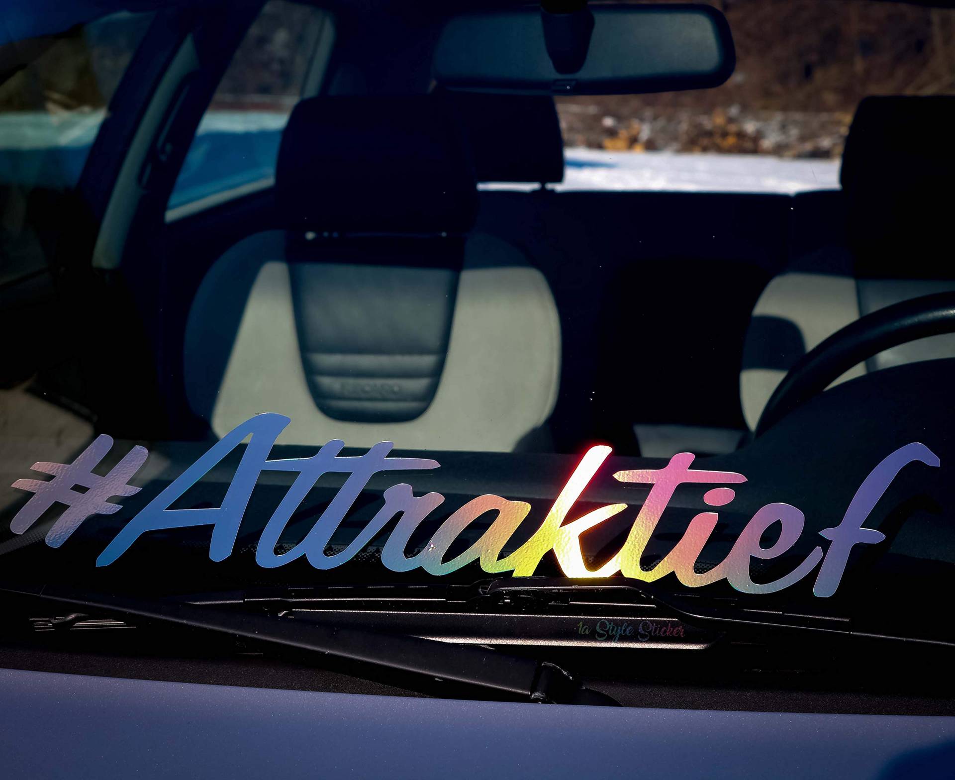 #Attraktief Aufkleber Frontscheibe Auto-Aufkleber Hologramm oil-slick Autoscene Öl Sticker #Attraktief Aufkleber Frontscheibe Auto-Aufkleber Hologramm oil-slick Autoscene Öl Sticker von 1A Style Sticker
