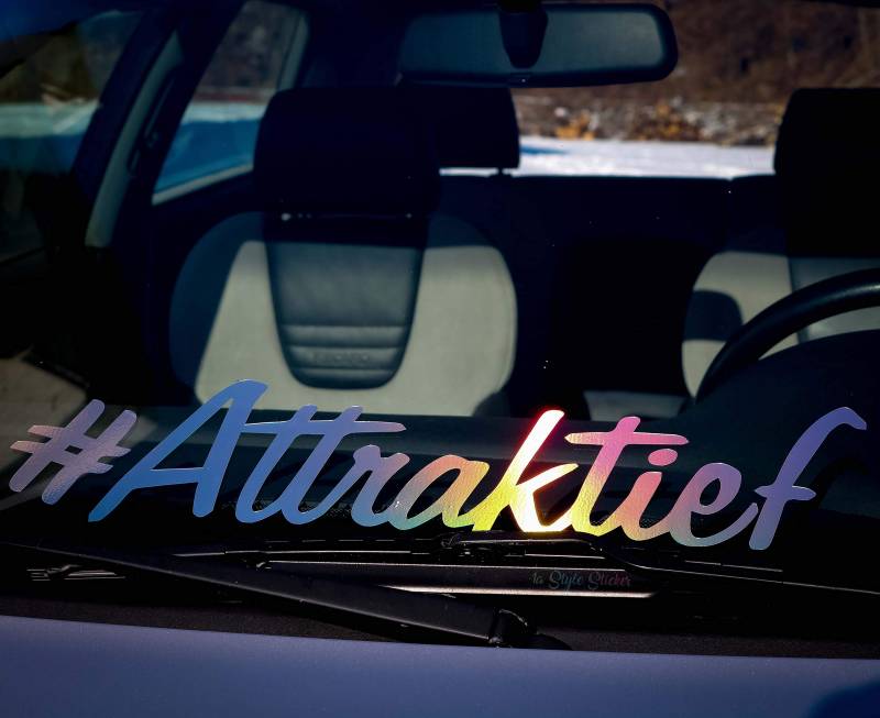 #Attraktief Aufkleber Frontscheibe Auto-Aufkleber Hologramm oil-slick Autoscene Öl Sticker von 1A Style Sticker