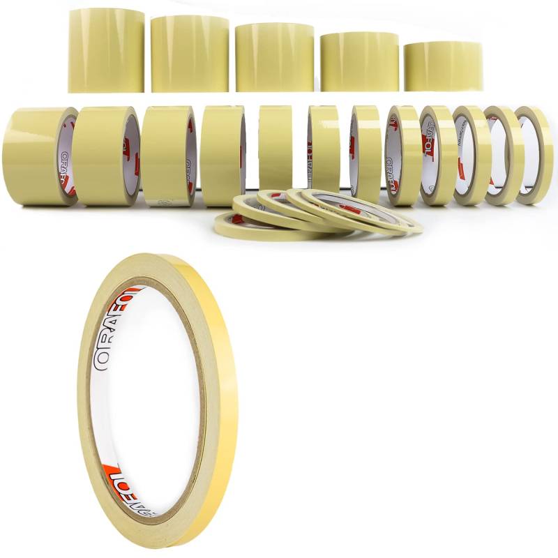 Auto Zierstreifen Beige Hochglanz Folienstreifen Seitenschweller Dachreling Spiegelaufkleber Autodekor Markierungsstreifen Pinstripes KFZ Motorrad Van Boot Flugzeug Modellbau (8 mm) von 1A Style Sticker