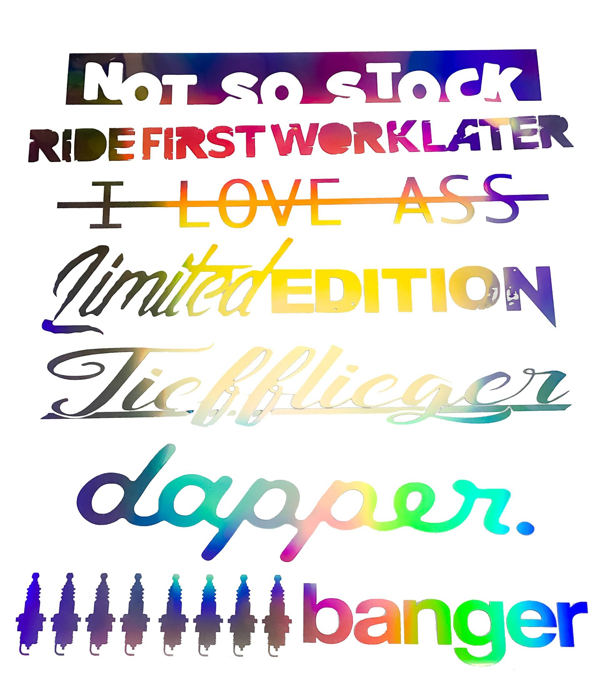 Autoaufkleber Hologramm Aufkleber dapper attraktief schmuckstück Oilslick Sticker Ölfarben Glitzer wähle Wunschmotiv und Wunschfarbe Autoaufkleber Hologramm Aufkleber dapper attraktief schmuckstück Oilslick Sticker Ölfarben Glitzer wähle Wunschmotiv und Wunschfarbe von 1A Style Sticker
