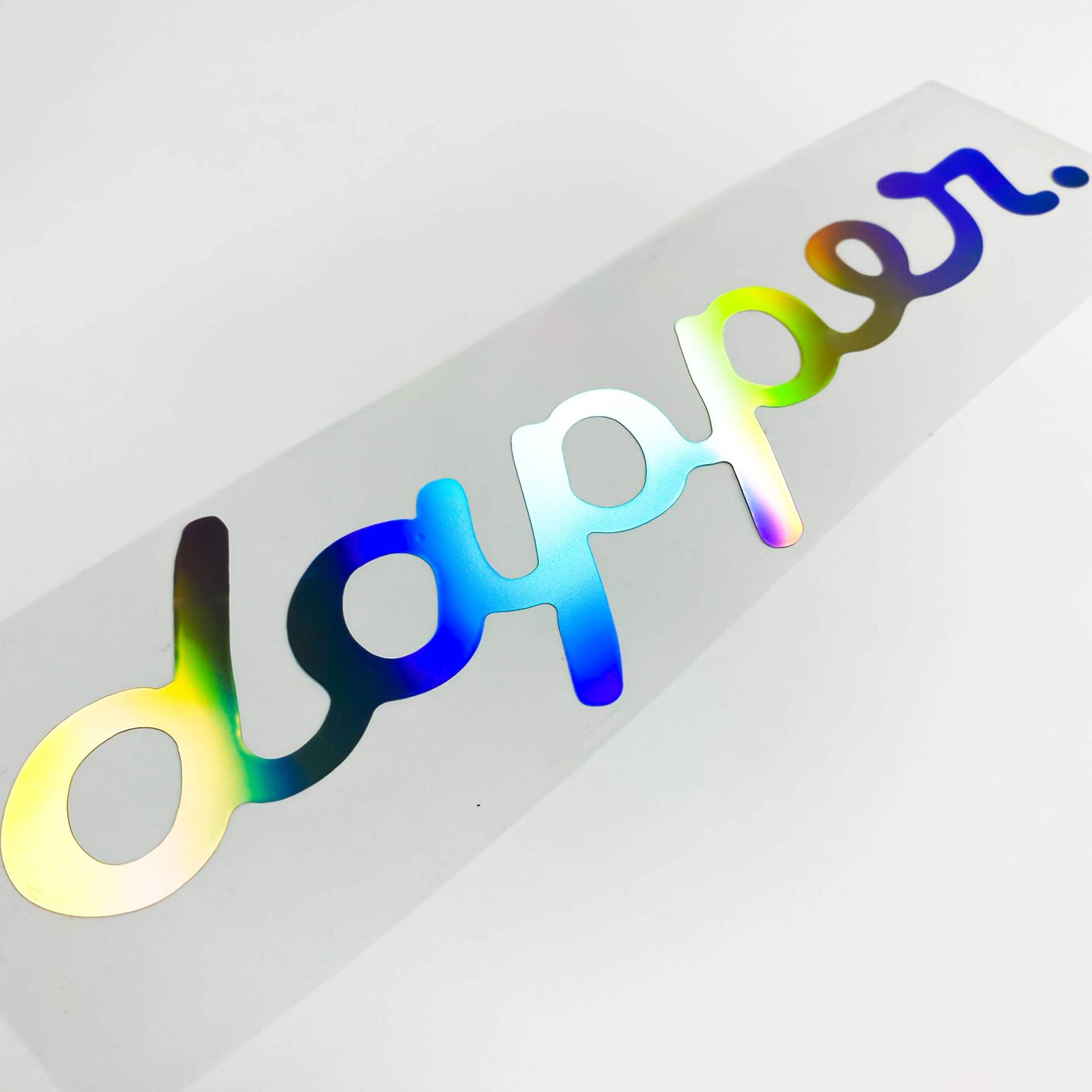 Dapper Aufkleber Hologramm Autoaufkleber Tuningsticker Regenbogenfarben Sticker Oilslick (Hologramm Glitzer Silber, 55 cm) von 1A Style Sticker