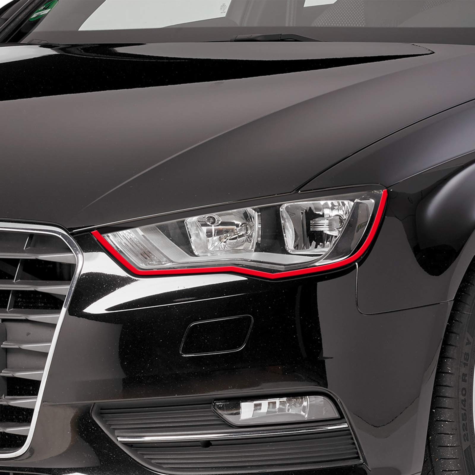Folie Böser Blick Scheinwerfer Stripes Roter Devil Blick - Folie für Autoscheinwerfer Autoaufkleber Tuningsticker Folie Böser Blick Scheinwerfer Stripes Roter Devil Blick - Folie für Autoscheinwerfer Autoaufkleber Tuningsticker von 1A Style Sticker