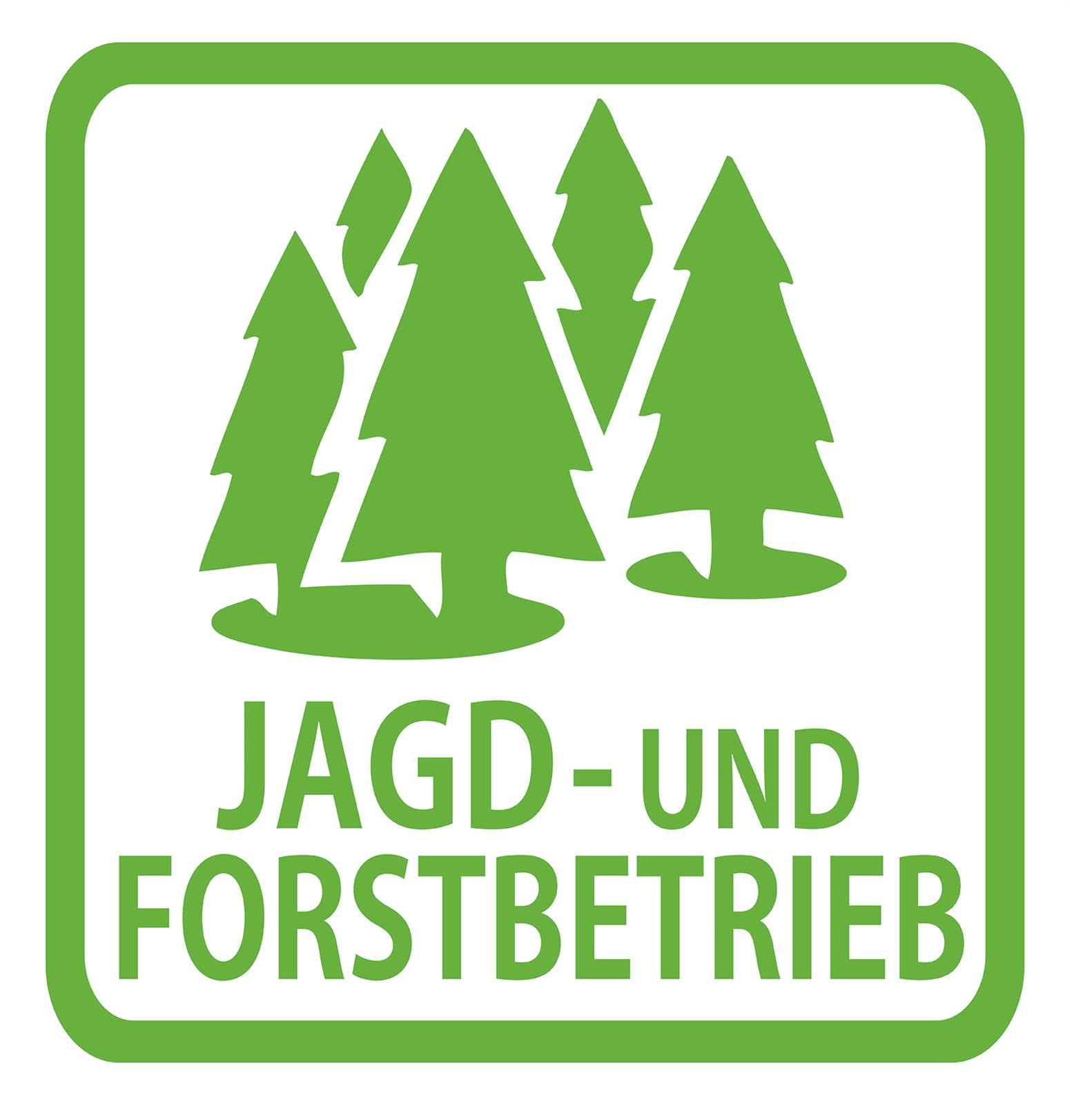 Jagd und Forstbetrieb Sticker Förster Aufkleber Nadelbaum Jäger Schild KFZ von 1A Style Sticker