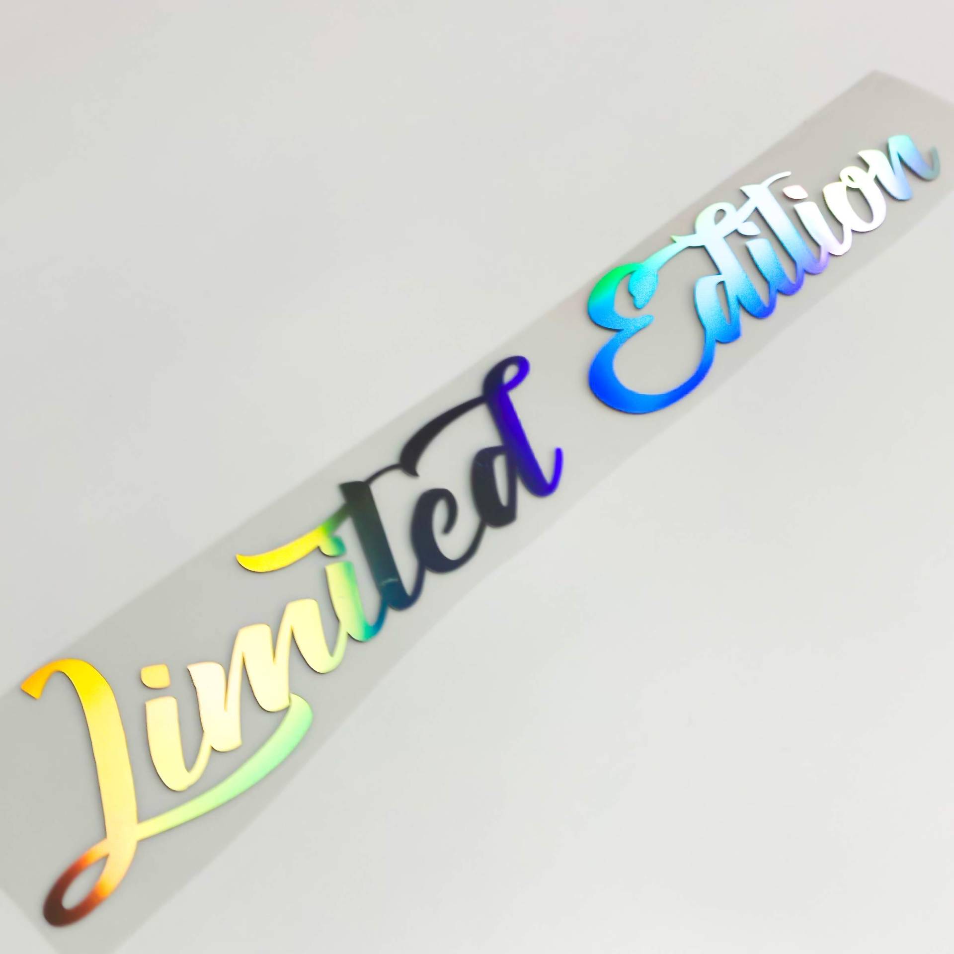 Limited Edition Aufkleber Hologramm Autoaufkleber Tuningsticker Regenbogenfarben Sticker Oilslick (Hologramm Glitzer Blau, 35 cm) von 1A Style Sticker