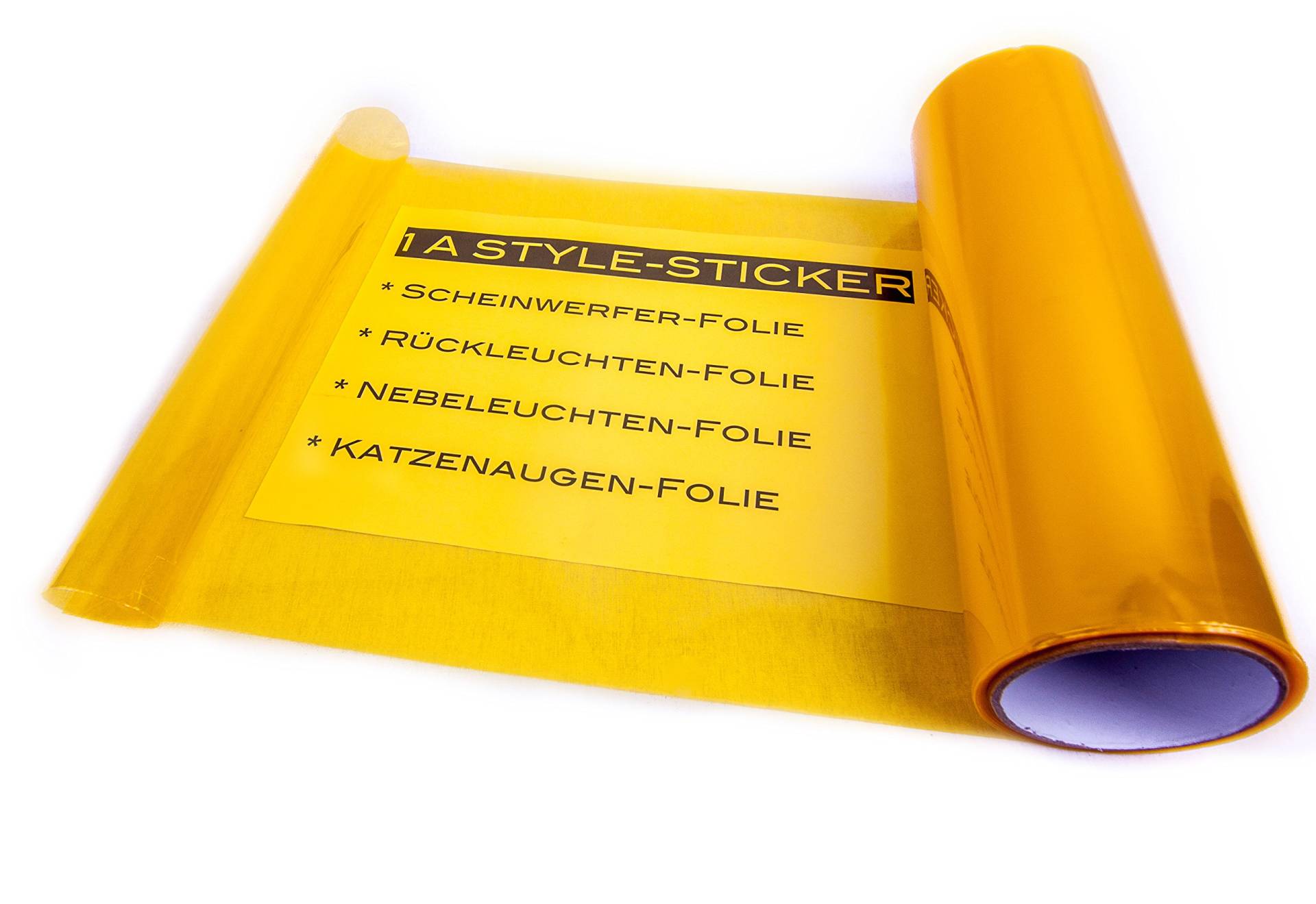 Scheinwerferfolie GELB 100cm x 30cm Gelbe NEBLER Folie NEW Folie Scheinwerfer yellow vinyl google von 1A Style Sticker