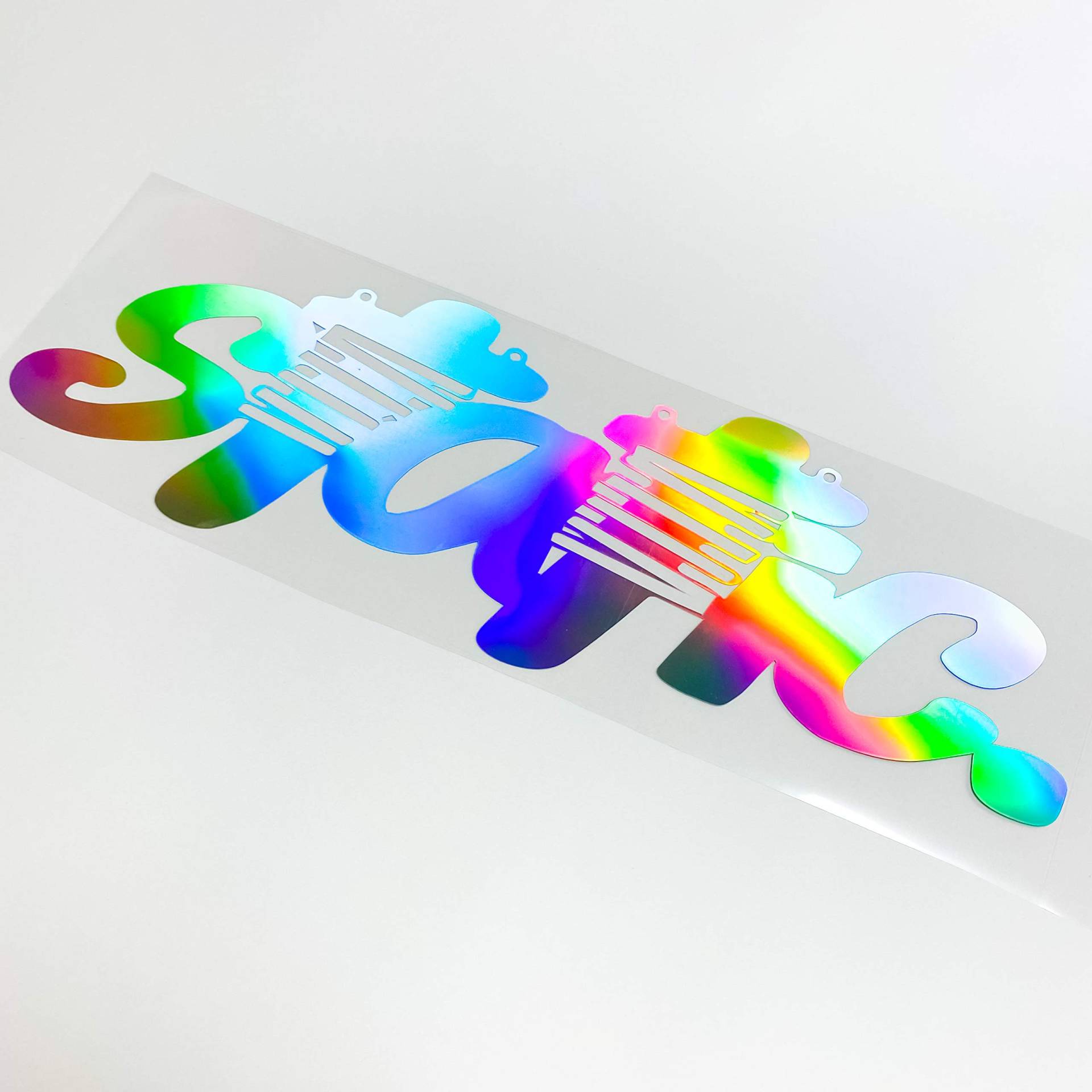 Static Autoaufkleber Oilslick Hologramm Aufkleber Tuningsticker Regenbogenfarben Sticker Slickoil (Hologramm Rosegold, 60 cm) von 1A Style Sticker