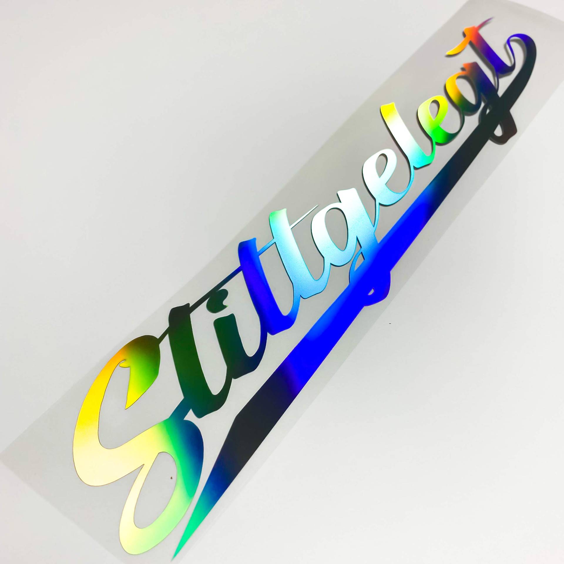 Stillgelegt Aufkleber Hologramm Autoaufkleber Tuningsticker Regenbogenfarben Sticker Oilslick von 1A Style Sticker