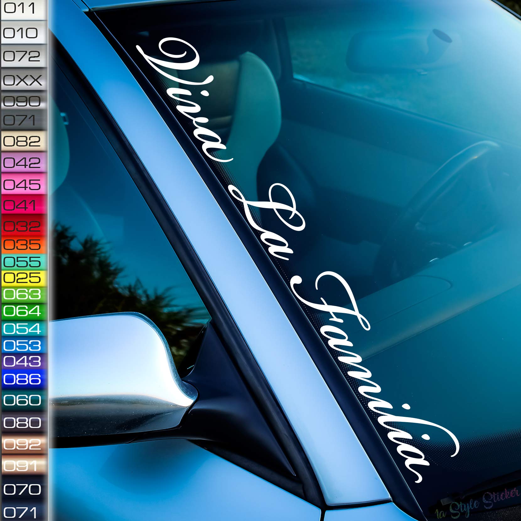 Viva la Familia Auto Aufkleber Frontscheibenaufkleber Tuning Sticker -26 Farben von 1A Style Sticker