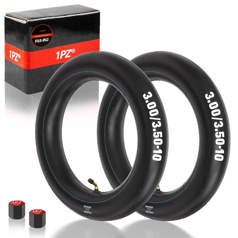 1PZ F03-IN2 2 Schlauch 3.00/3.50-10 mit Winkelventil für Vespa Roller 10 Zoll Reifen Verstärktes Rohr für Reifen 3.00-10 3.50-10 von 1PZ