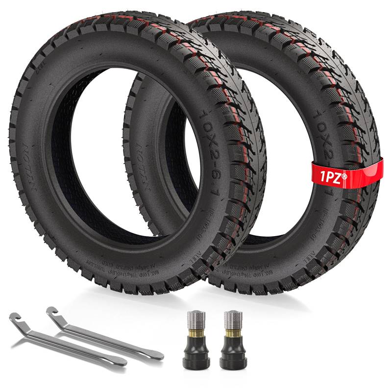 1PZ F3T-2X6 10x2-6.1 Tubeless Reifen 10 Zoll Offroad Vakuum Reifen Ersatz für Xiaomi M365 Pro 1S Pro 2 Xiaomi 3 Essential Lite 1S Kick Elektroroller Elektroroller von 1PZ