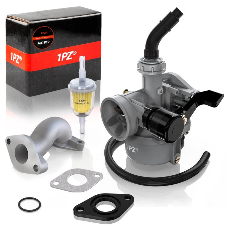 1PZ F6C-P19 PZ19 19mm Vergaser Ersatz für 50cc 70cc 90cc 110cc 125cc ATV Quad DirtBike Pitbike von 1PZ