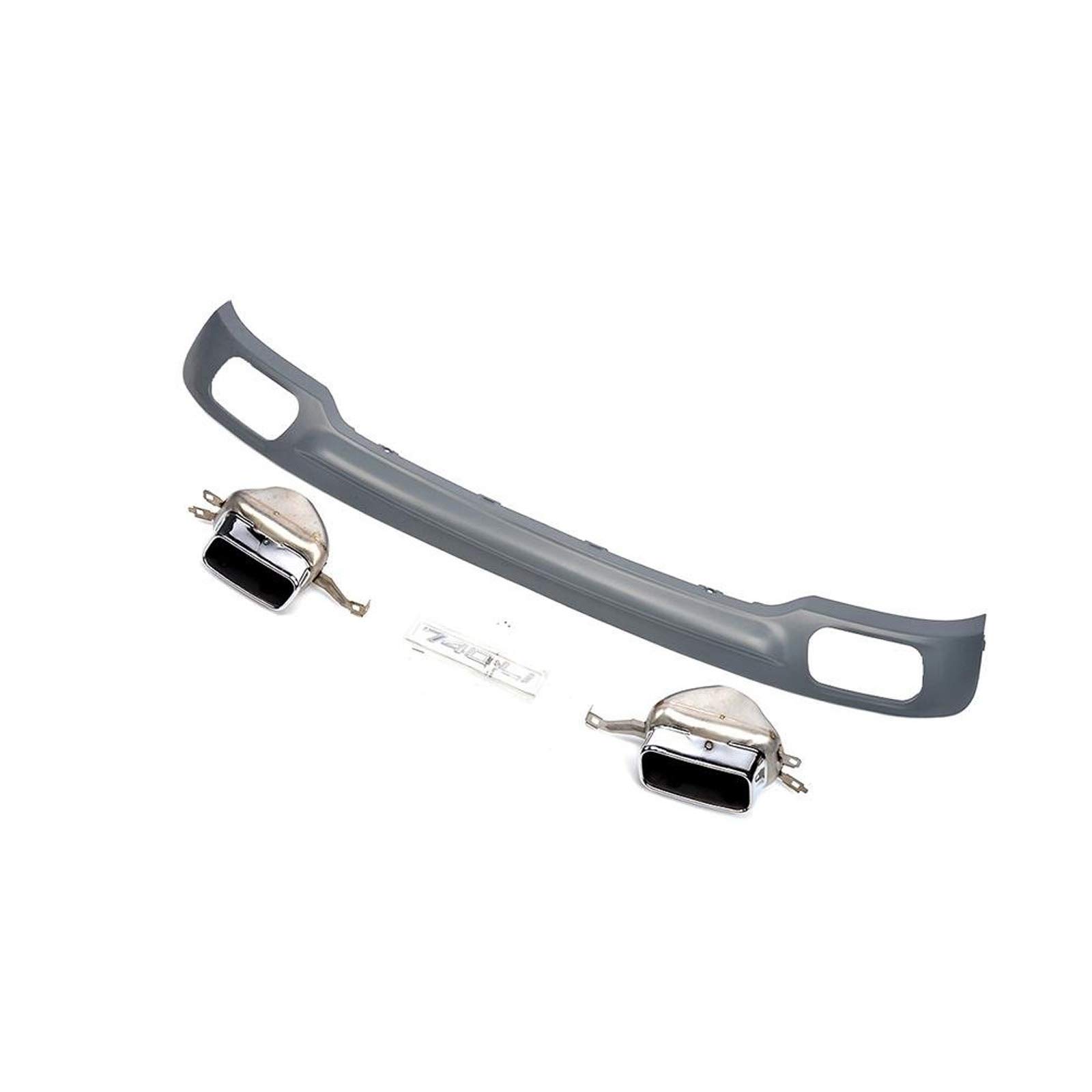Heckdiffusor Stoßstangenlippe PP + Auspuff Schalldämpferspitze passend für BMW 7er F01 F02 730i 2010-2012 Heckdiffusor Stoßstangenlippe PP + Auspuff Schalldämpferspitze passend für BMW 7er F01 F02 730i 2010-2012 von 1UTech