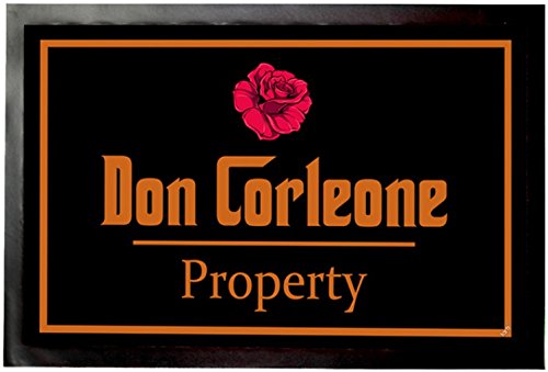 1art1 Don Corleone Don Corleone Property Fußmatte Dekomatte Innenbereich | Design Türmatte 60x40 cm von 1art1