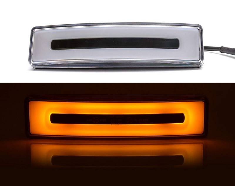 24/7 Auto 2x Orange Neon Vorne Position LED Lichter Dach Cabin Marker für Scania 24V E-Geprüft von 24/7 AUTO