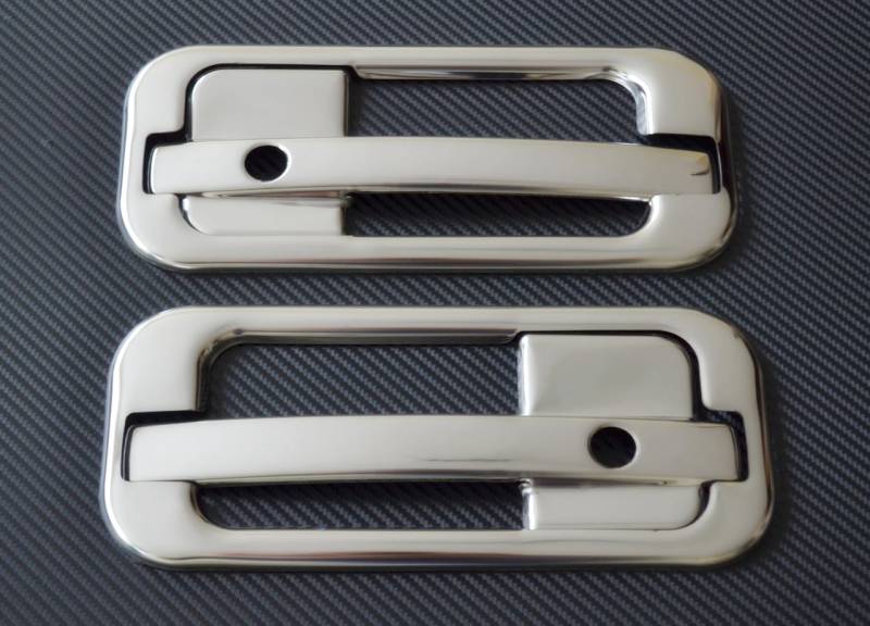 2-Set polierter Edelstahl Tür Griff Panel Dekorationen für DAF XF 95/105 Trucks von 24/7Auto