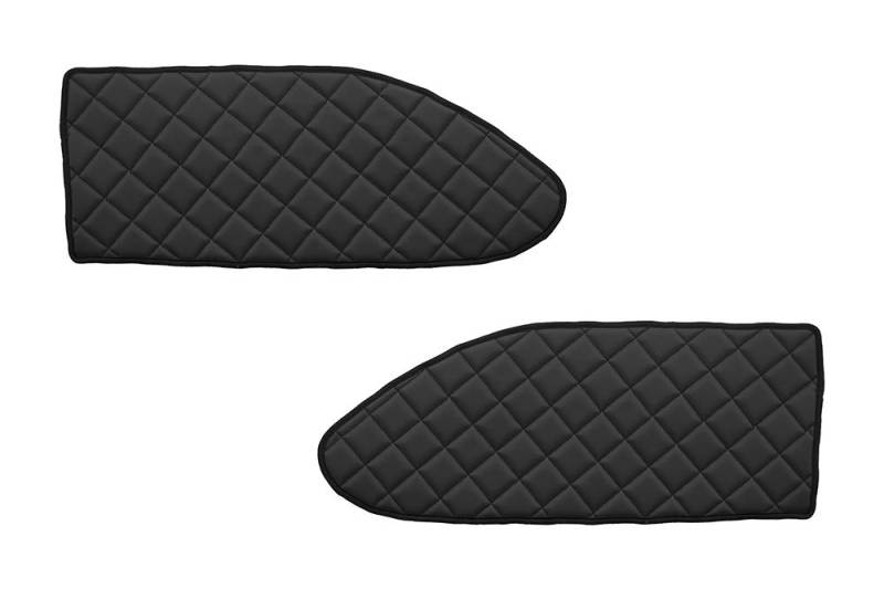 24/7Auto 2 schwarze Fußmatten, passend für Actros MP2 MP3 Trucks, dickes Eco-Leder von 24/7Auto