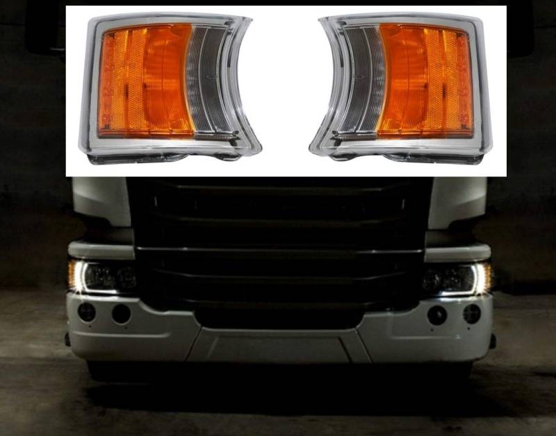 24/7Auto 2x LED Vorne Blinker Mit Tag Lichter für Scania R P G Lkw von 24/7Auto
