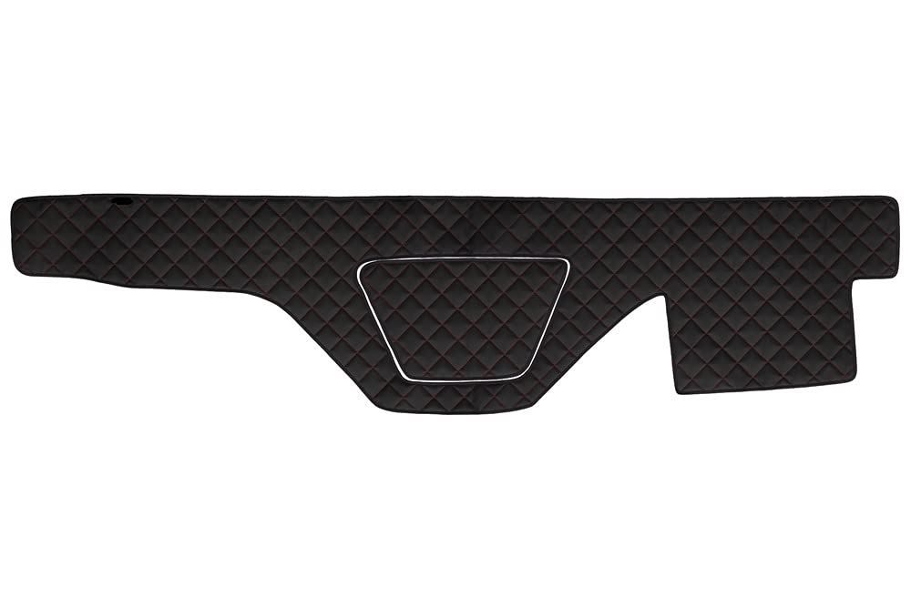 24/7Auto Eco Leder Armaturenbrett schwarz Matten rot Naht Abdeckung für DAF XF 106 , DAF XF 105 (01.2006-12.2013) von 24/7 AUTO