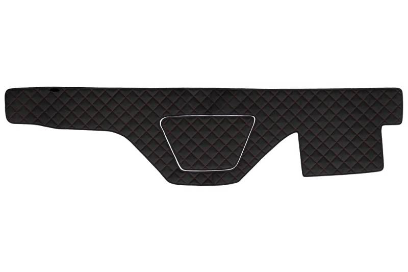 24/7Auto Eco Leder Armaturenbrett schwarz Matten rot Naht Abdeckung für DAF XF 106 , DAF XF 105 (01.2006-12.2013) von 24/7 AUTO