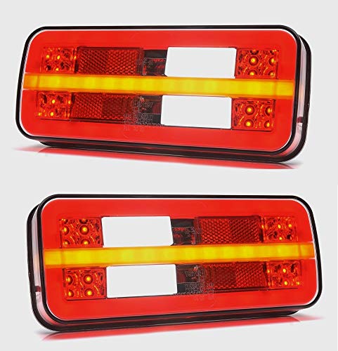 2x Kombination Rücklicht LED Lichter 12V 24V Rücklicht LKW Anhänger Kipper Wohnwagen von 24/7Auto