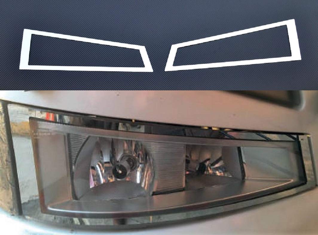 24/7 Auto 2 x Nebelscheinwerfer Dekorationen umgibt Edelstahl für FH4 Euro6 2013+ LKW von 24/7Auto
