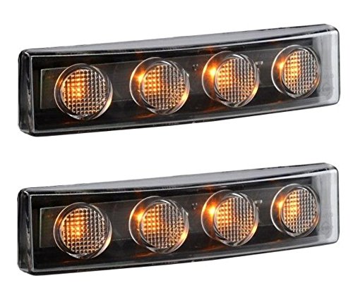 2x orange Kabine Dach Front LED Sonnenblende Licht für SCANIA 4 Serie P R T G 12/24V E-Prüfzeichen von 24/7 AUTO