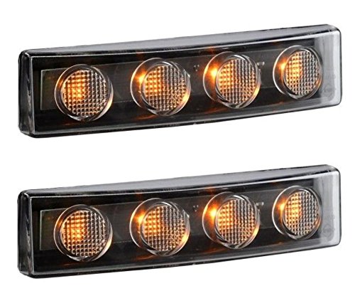 2x orange Kabine Dach Front LED Sonnenblende Licht für SCANIA 4 Serie P R T G 12/24V E-Prüfzeichen von 24/7Auto