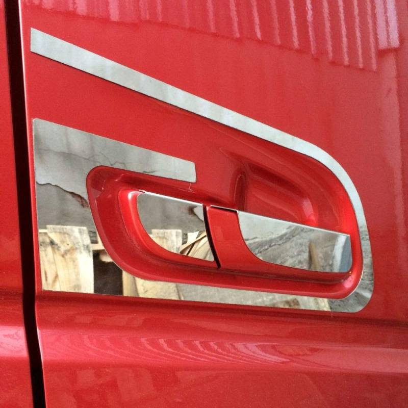 6 Stück Set Spiegel Edelstahl Türgriff Abdeckungen für VolvoVI FH4 2013 + Linkslenker von 24/7 AUTO