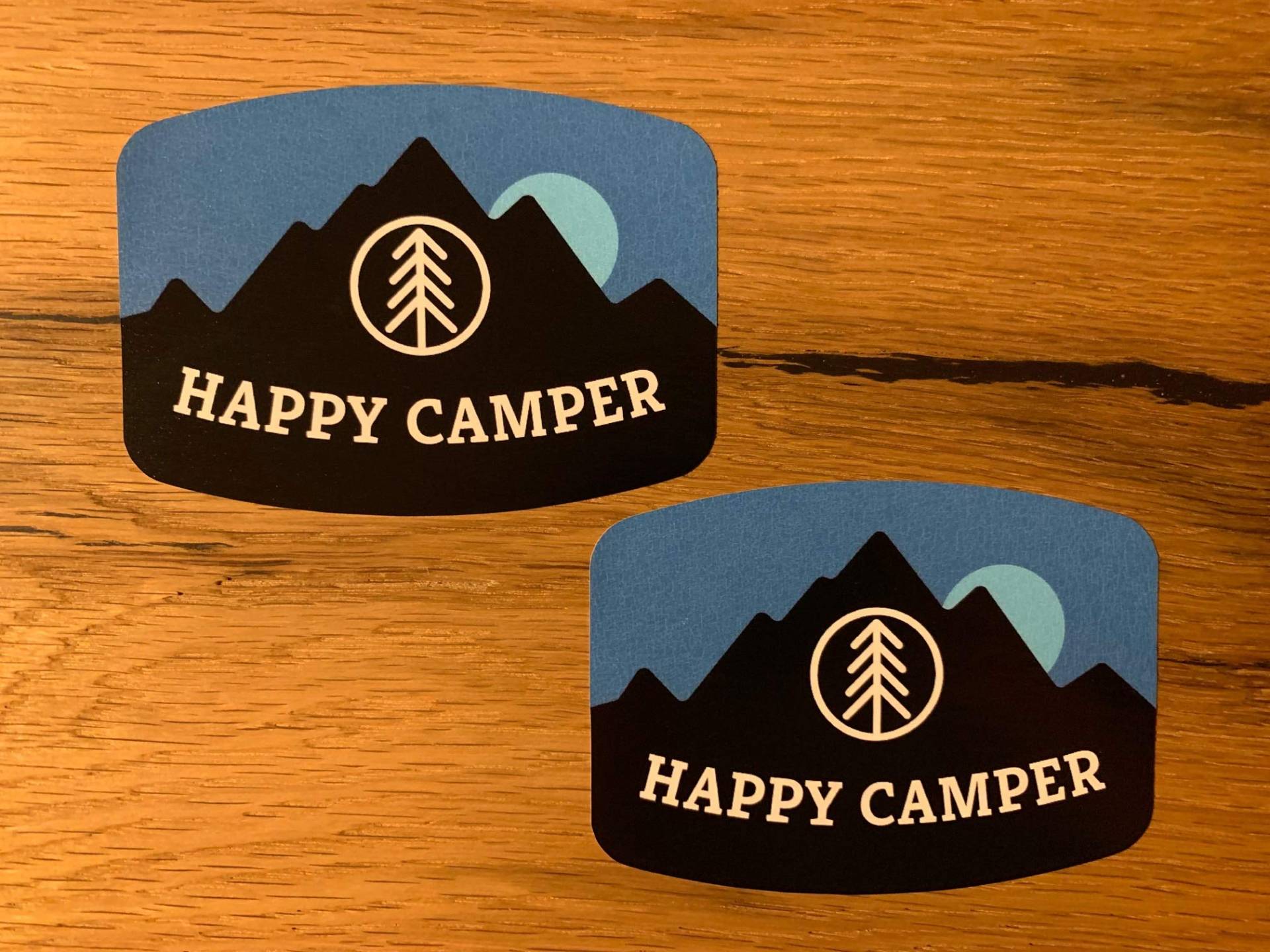 24/7stickers #829 / 2X Aufkleber Camping 10 x 7 cm Camper Wohnmobil Vintage Oldtimer Oldschool Retro Wohnwagen Outdoor 4x4 Tuning Bus Festival von 24/7stickers