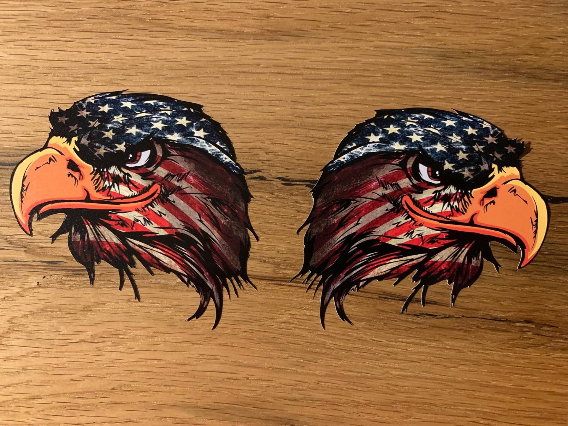 24/7stickers #900 / 2X Adler USA Aufkleber je 10x9cm Racing Biker Motorrad Sticker Tank Oldtimer Oldschool Vintage Custom Bike 24/7stickers #900 / 2X Adler USA Aufkleber je 10x9cm Racing Biker Motorrad Sticker Tank Oldtimer Oldschool Vintage Custom Bike von 24/7stickers