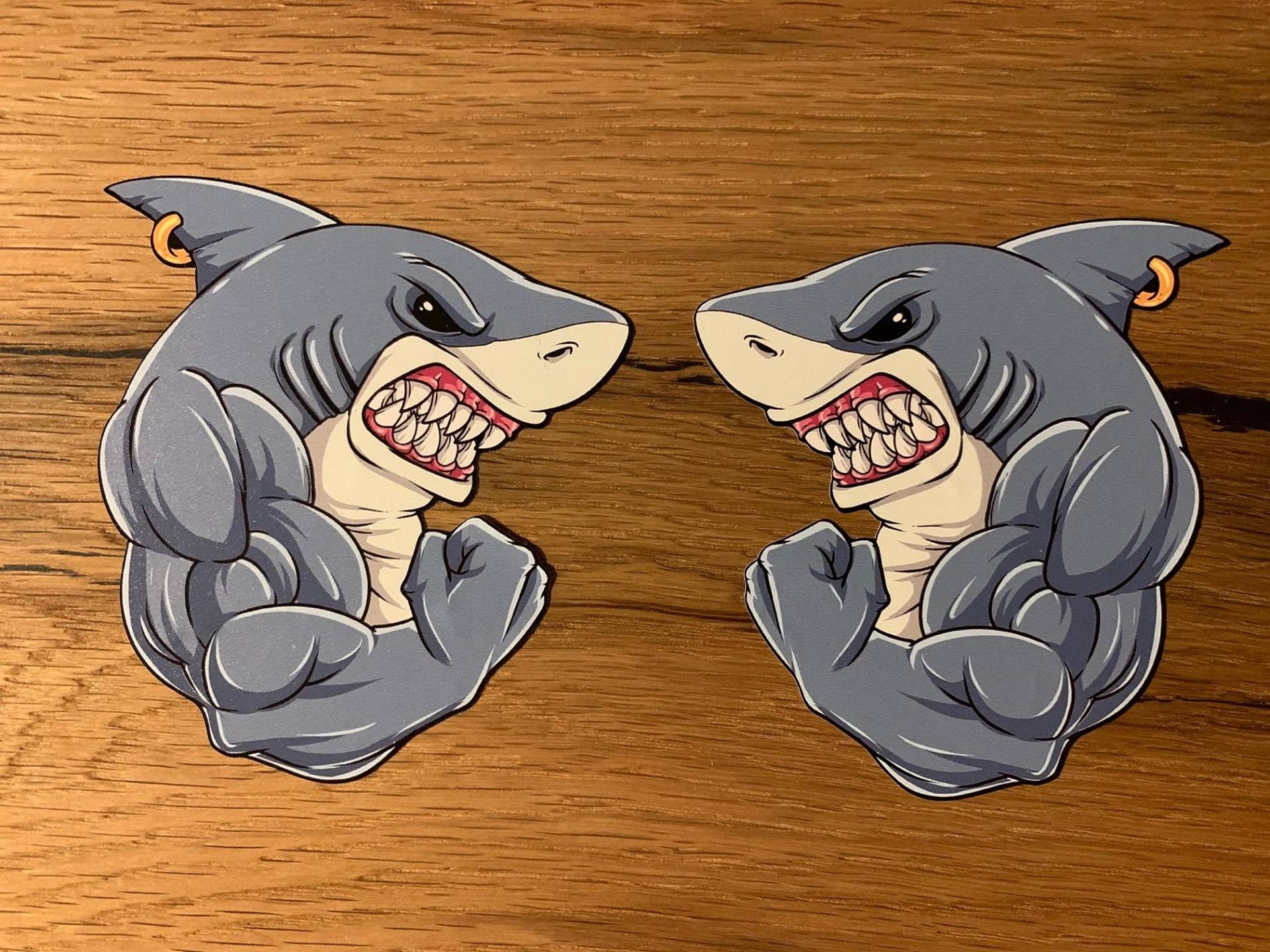 #869 / 2X Shark Aufkleber 10x9cm Sticker Hai Oldschool Hotrod Vintage Kult Rar Retro USA V8 Oldtimer Airride Low How Deep Turbo OEM JDM Motorrad Biker Tankaufkleber V2 Racing #869 / 2X Shark Aufkleber 10x9cm Sticker Hai Oldschool Hotrod Vintage Kult Rar Retro USA V8 Oldtimer Airride Low How Deep Turbo OEM JDM Motorrad Biker Tankaufkleber V2 Racing von 24/7stickers