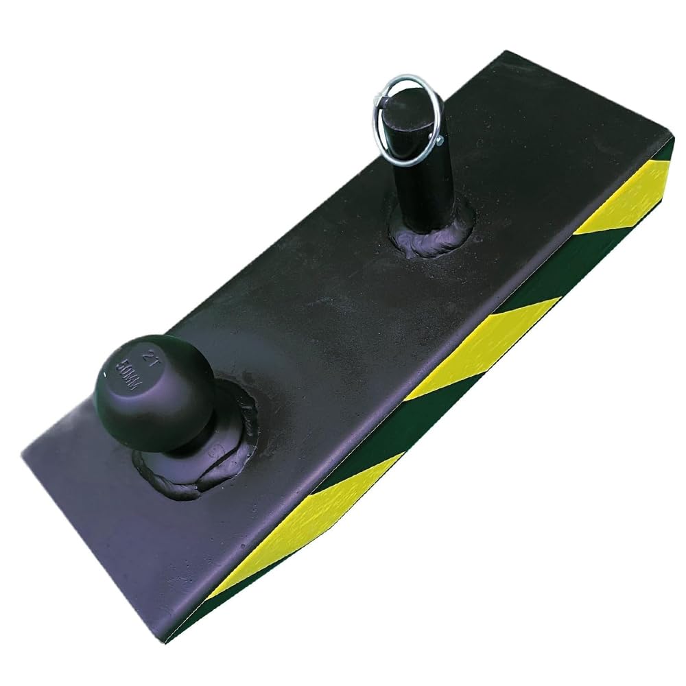 Rangierhilfe Kugelkopf und Zugöse für Gabelstapler/Frontlader/Anhänger/Anhängerkupplung/Gabelzinken mit 80 x 40 schwarz/gelb Rangierhilfe Kugelkopf und Zugöse für Gabelstapler/Frontlader/Anhänger/Anhängerkupplung/Gabelzinken mit 80 x 40 schwarz/gelb von 24.Power