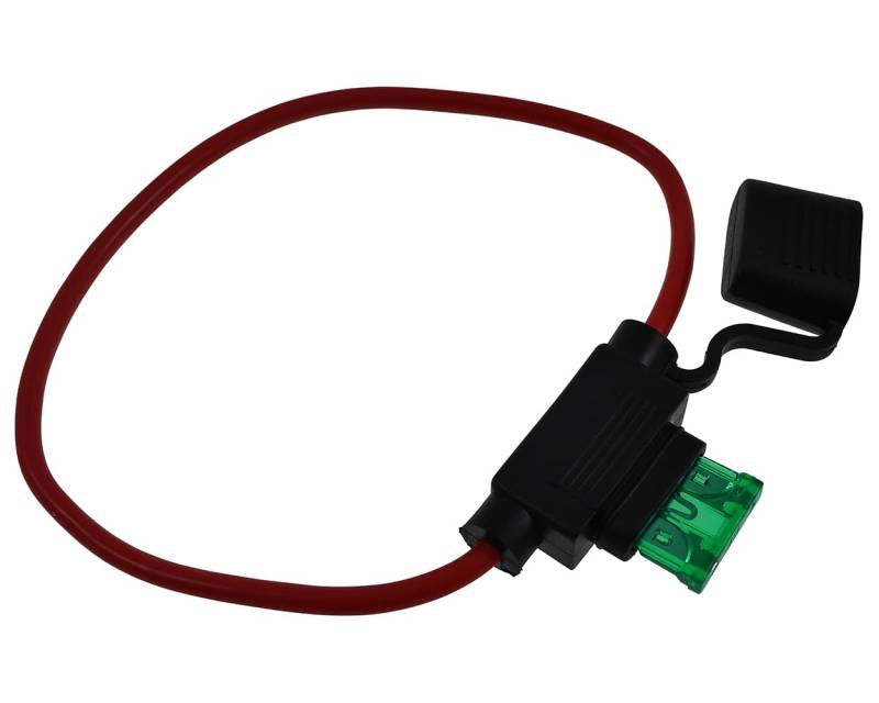 1x Sicherungshalter 2,5mm 30A mit Kabel für Flachsicherung kompatibel für Scooter, Roller von 2EXTREME