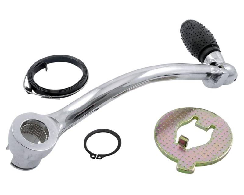 2EXTREME Kickstarter Hebel Set chrom kompatibel für Zündapp GTS, KS, Moped, Mofa, 50ccm, 2-Takt von 2EXTREME