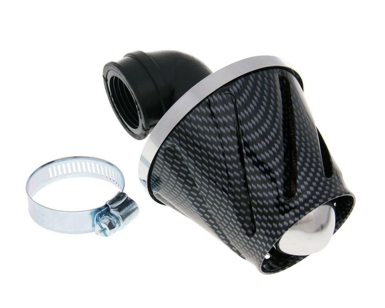 2EXTREME Luftfilter POWER Helix 28/35 mm carbon kompatibel für Roller, Scooter, Mofa, Moped universal von 2EXTREME