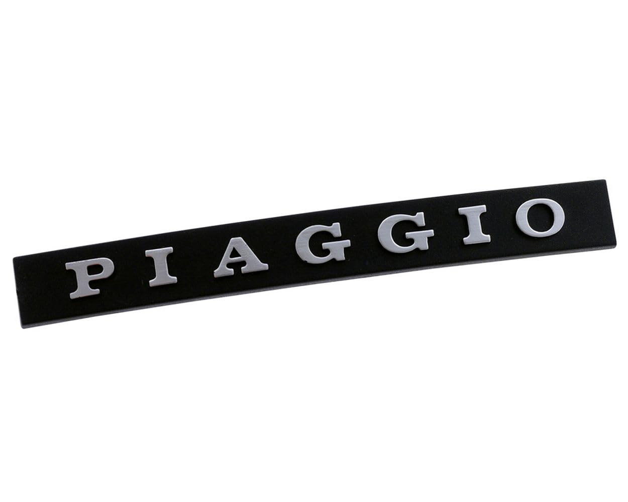 Schriftzug Emblem für Kaskade Piaggio schwarz/Silber, gesteckt von 2EXTREME