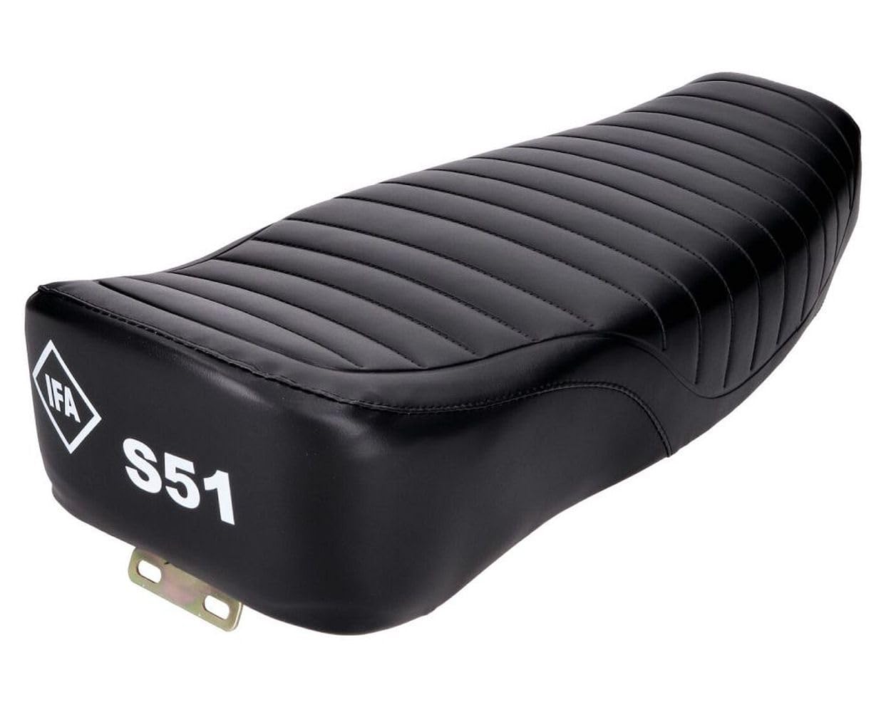 2EXTREME Sitzbank Doppelsitz strukturiert, schwarz IFA S51 Schriftzug kompatibel für Simson S51 / S51 Enduro von 2EXTREME