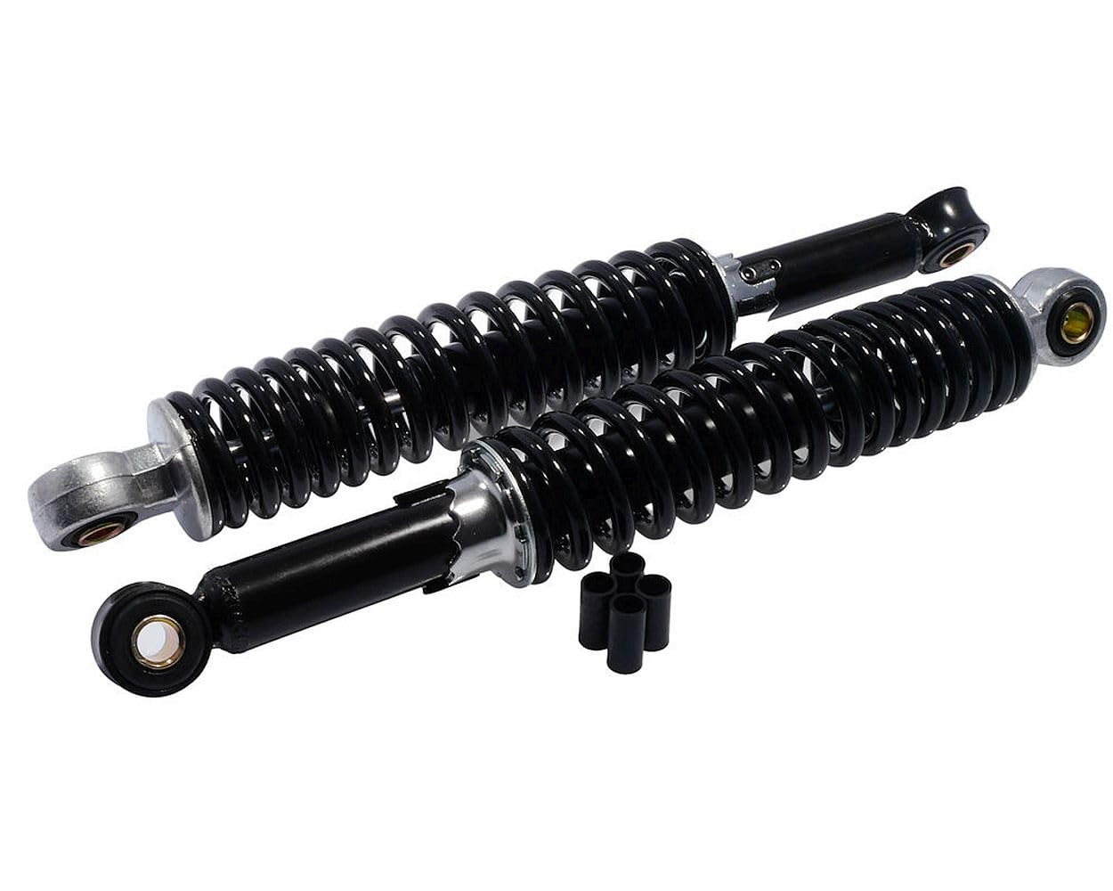 2EXTREME Stoßdämpfer Federbein Set 310mm M8 M10 schwarz universal kompatibel für Moped Schaltmoped Mofa 2EXTREME Stoßdämpfer Federbein Set 310mm M8 M10 schwarz universal kompatibel für Moped Schaltmoped Mofa von 2EXTREME