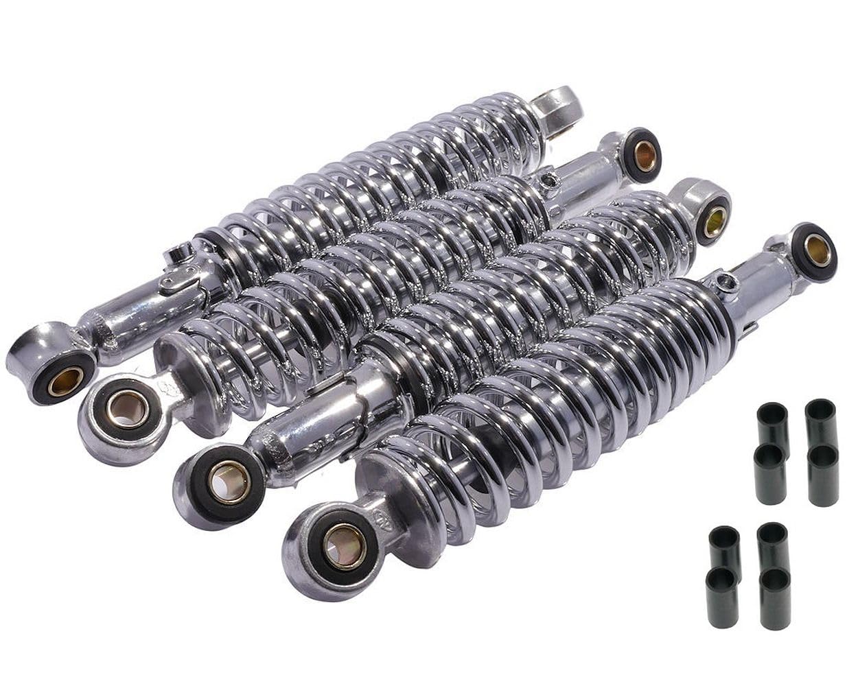 2EXTREME Tieferlegung SET 4 Stoßdämpfer Satz Chrom 240mm + 260mm kompatibel für Simson Schwalbe KR51 2EXTREME Tieferlegung SET 4 Stoßdämpfer Satz Chrom 240mm + 260mm kompatibel für Simson Schwalbe KR51 von 2EXTREME