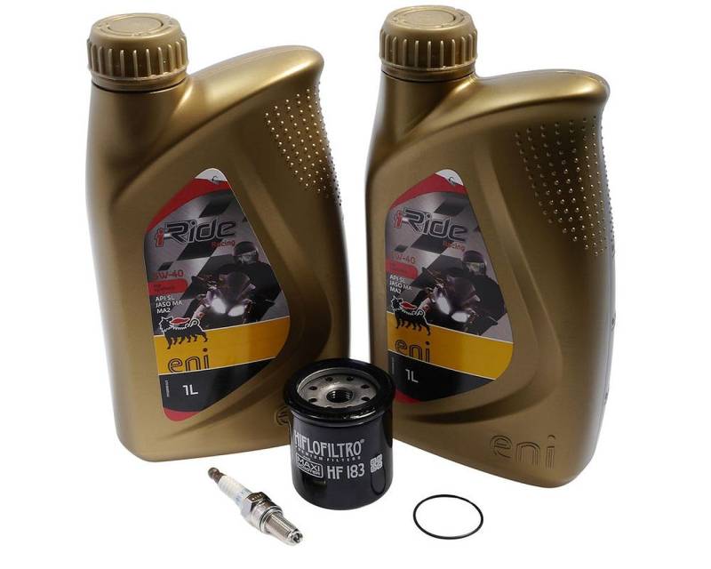 2EXTREME Vespa GTS 300 Ölfilter Öl Zündkerze Agip eni i-Ride 5W-40 GT von 2EXTREME