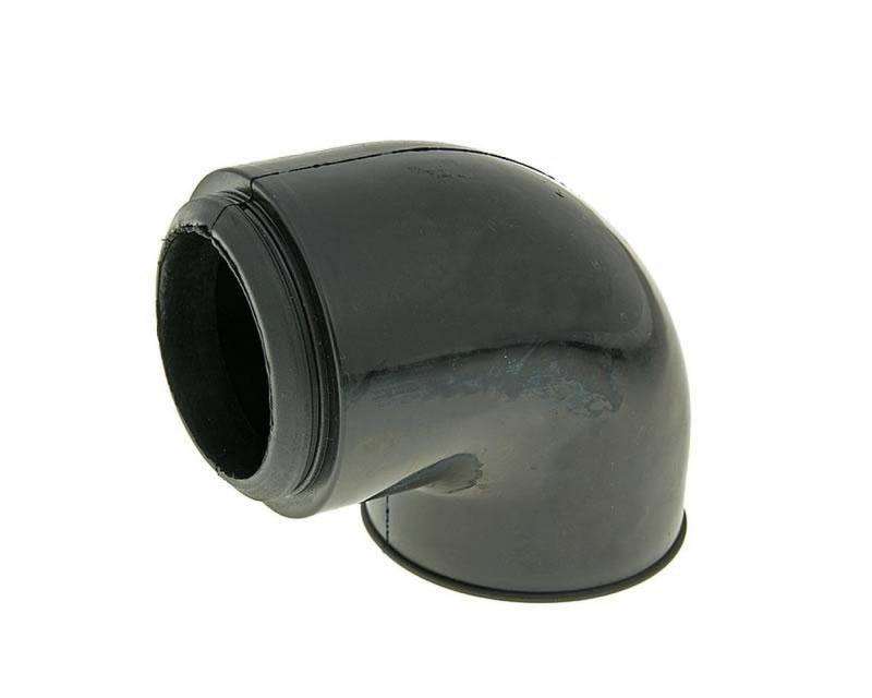 Airbox Luftfilter Adapter 90 Grad 50mm Vergaser Anschlussgummi Roller Mofa Moped von 2EXTREME