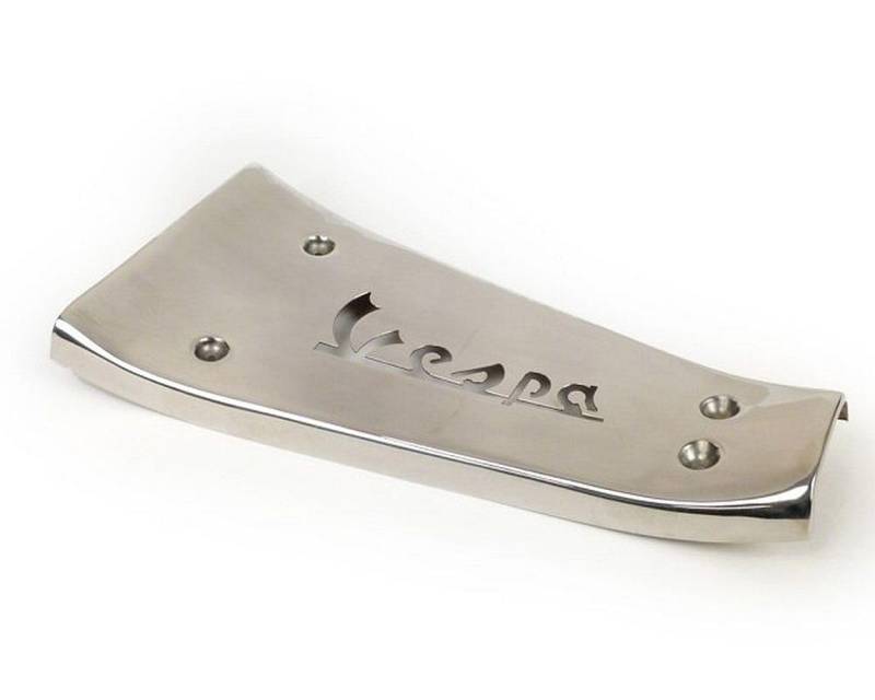 Fußmatte Durchstieg Edelstahl Lasercut kompatibel mit Vespa PX 80 Lusso, PX 125 E, PX 150 E Lusso, PX 200 E von 2EXTREME