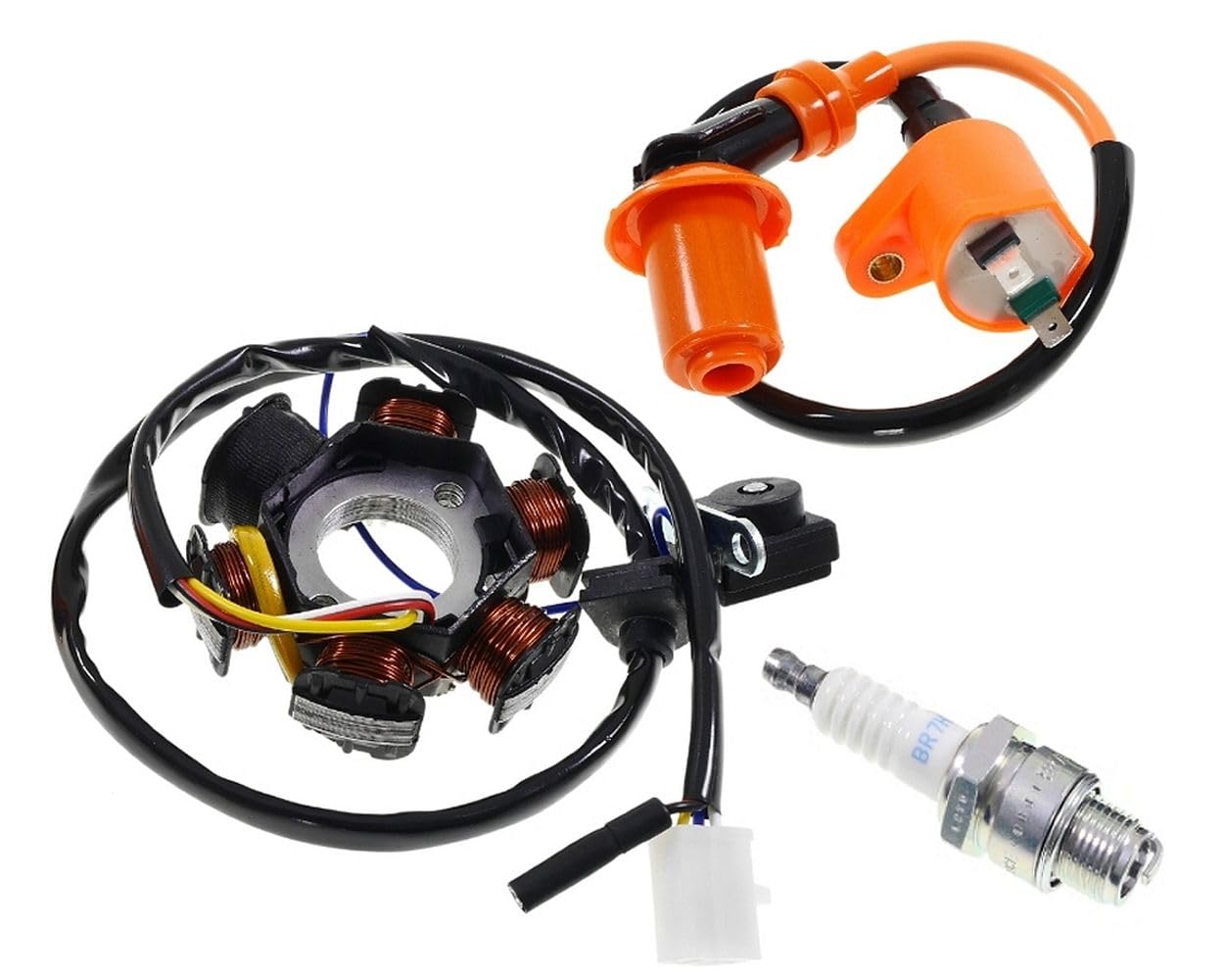 Lichtmaschine, Zündspule und Zündkerze Set kompatibel mit Peugeot stehend Speedfight 1 2, TKR Lichtmaschine, Zündspule und Zündkerze Set kompatibel mit Peugeot stehend Speedfight 1 2, TKR von 2EXTREME